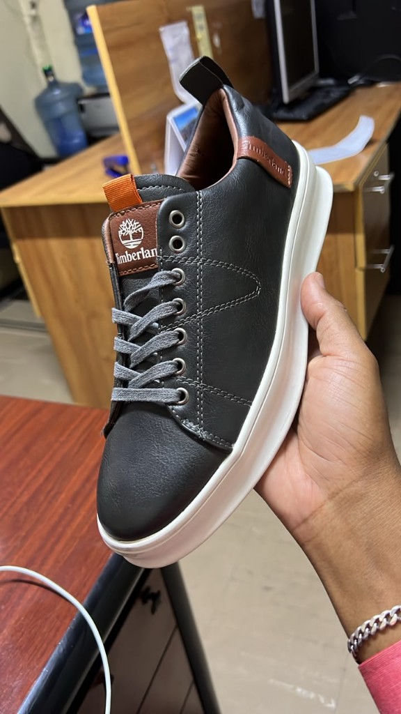 Timberland Grey Leather Sneaker